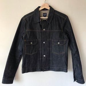 Gap Pleated Selvedge Denim Jacket